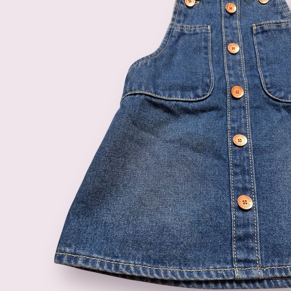 Toddler Levi’s Denim Overall Dress with Button Front Size 2T - Picture 2 of 8